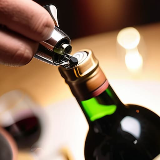 Removing foil from wine bottle without looking amateur.