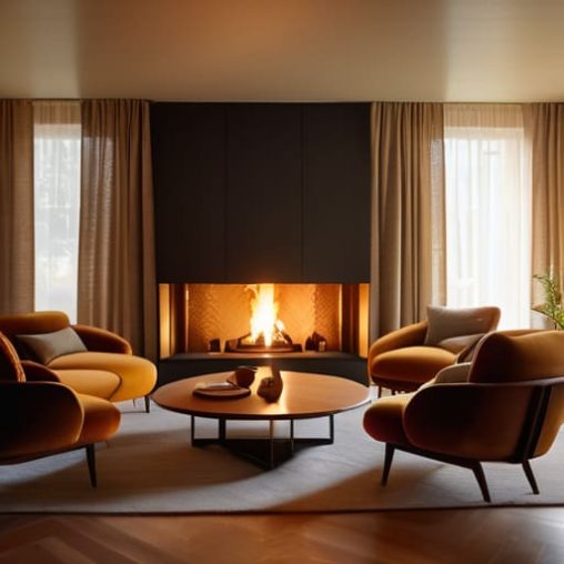 Designing comfortable spaces for social gatherings.