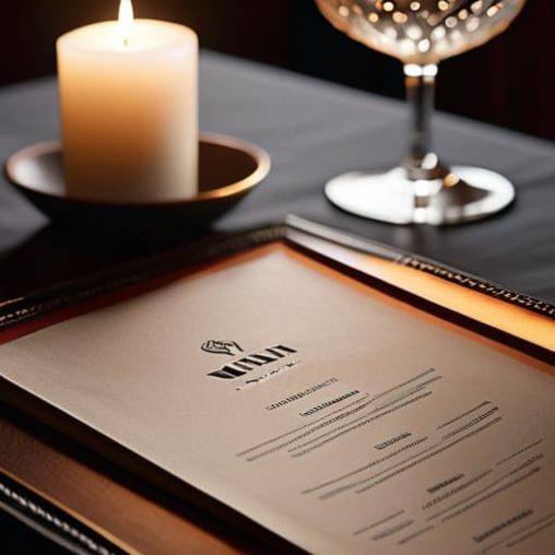 Learning how to read a menu properly.