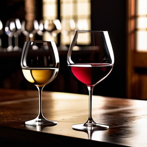 Understanding the different types of wine glasses.