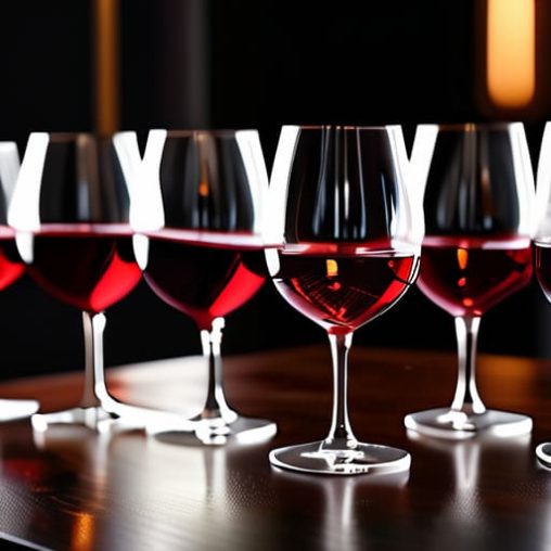 Understanding the different types of wine glasses.